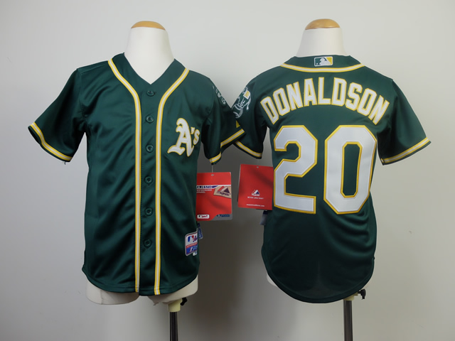 Youth Oakland Athletics 20 Donaldson Green MLB Jerseys